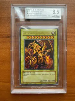 2003 YuGiOh GBI-003 The Winged Dragon of Ra Ultra Rare BGS 8.5 PSA - Image 1