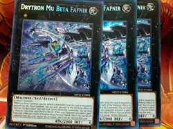 Yugioh Drytron Mu Beta Fafnir X3 Prismatic Secret MP22-EN084 1st NM Playset - Image 1