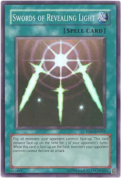 Yu-Gi-Oh Card - RP01-EN012 - SWORDS OF REVEALING LIGHT (super rare holo) NM/Mint - Image 1
