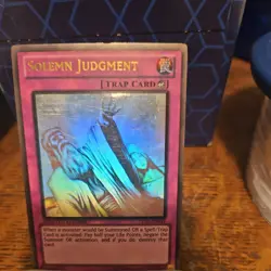 Yugioh Solemn Judgment GLD5-EN045 Ghost Rare Limited Edition LP - Image 1