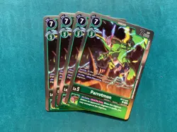 Parrotmon BT17-047 Playset Secret Crisis Digimon Card Game x4 - Image 1