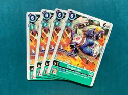 Gargomon BT17-046 Playset Secret Crisis Digimon Card Game x4 - Image 1