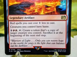 The Fire Crystal magic the gathering final fantasy rare trading card singles - Image 3
