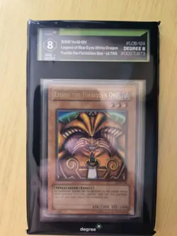 YuGiOh 2002 Exodia Complete Full Set LOB 120-124 Ultra Rare Degree Grade 8/7/6 - Image 3
