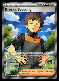 Brock's Scouting 179/159 Journey Together Full Art Holo Pokemon Card - Image 1