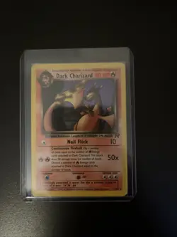 Pokemon Dark Charizard TCG Non-Holo Rare Card 21/82 LP/MP - Image 1