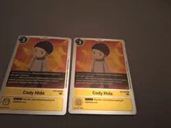 Cody Hida BT8-089 R Rare Yellow Digimion TCG Card Playset - Image 1