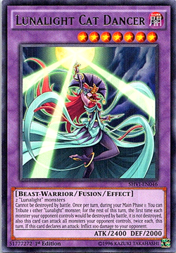 Lunalight Cat Dancer SHVI-EN046 Yu-Gi-Oh! Card Light Play 1st Edition - Image 1