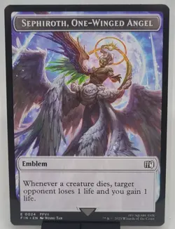 Sephiroth, One-Winged Angel Emblem / Robot Warrior Token 0012: Final Fantasy MTG - Image 1