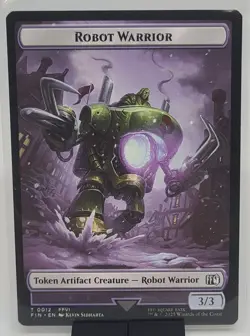 Sephiroth, One-Winged Angel Emblem / Robot Warrior Token 0012: Final Fantasy MTG - Image 2