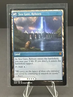 MTG Sea Gate Restoration Sea Gate, Reborn Zendikar Rising 076/280 NM - Image 1