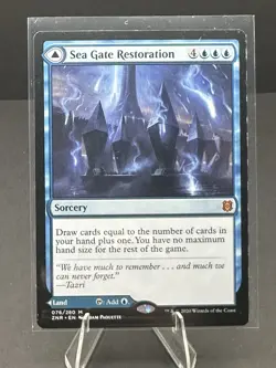 MTG Sea Gate Restoration Sea Gate, Reborn Zendikar Rising 076/280 NM - Image 2