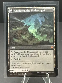 MTG Agadeem's Awakening Agadeem, the Undercrypt Zendikar Rising 090, Pack Fresh - Image 1