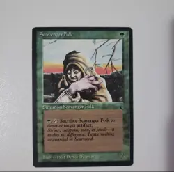Scavenger Folk Vintage 1994 MTG The Dark Green Creature Magic The Gathering Card - Image 1