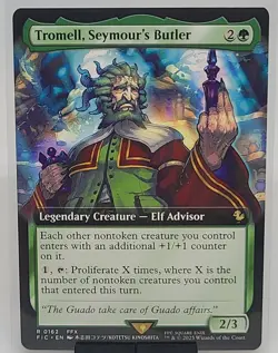 Tromell, Seymour's Butler - Extended Art R MTG Commander: Final Fantasy M/NM, - Image 1
