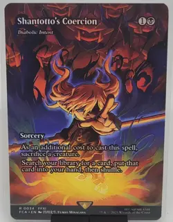 Shantotto's Coercion - Diabolic Intent (Non-foil) [Showcase] FCA 0034 Rare MTG - Image 1