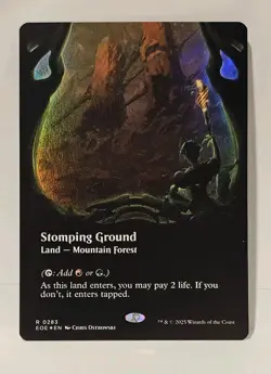 Stomping Ground - Borderless FOIL - MTG #283 - Edge of Eternities NM/M - Image 1