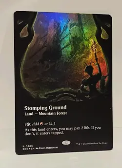 Stomping Ground - Borderless FOIL - MTG #283 - Edge of Eternities NM/M - Image 3