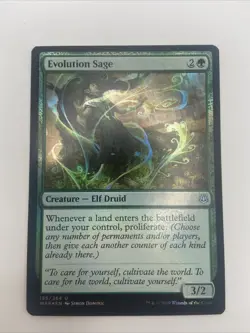 MTG Evolution Sage- Foil -War of the Spark-LP - Image 1