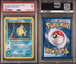 Shining Gyarados and Shining Magikarp DOUBLE HOLO ERROR!! PSA 1 Pokemon Cards - Image 3