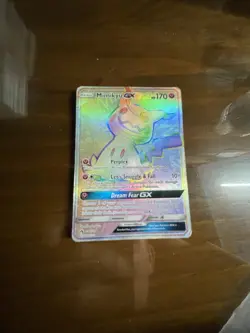 Mimikyu GX 226/214 Hyper Rare Rainbow Rare S&M Lost Thunder Pokemon TCG LP - Image 1