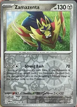 Zamazenta Reverse Holo Rare - 146/182 - Destined Rivals Pokemon 2025 - Image 1