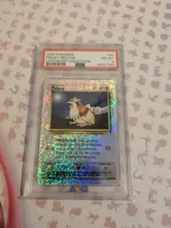 2002 POKEMON LEGENDARY COLLECTION #85 PIDGEY-REVERSE FOIL PSA 8 - Image 1