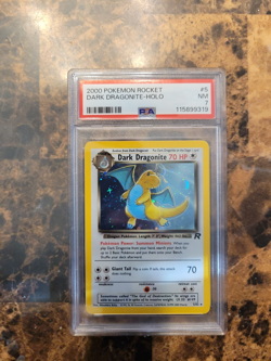 Dark Dragonite Holo 5/82 PSA 7 - 2000 Pokemon Team Rocket - Near Mint!!! - Image 3