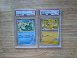2025 POKEMON SVP EN PROMO ILLUSTRATION CONTEST 2024 PIKACHU & FERALIGTR PSA 9 - Image 1