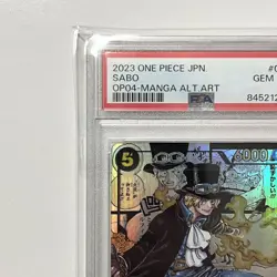 One Piece Card Game Sabo SR Super Parallel (Comipara) PSA10 - Image 3
