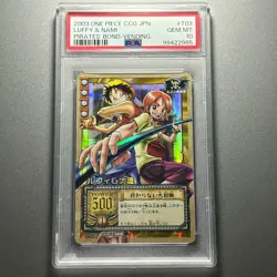PSA10 Old One Piece Card Game Luffy Nami Endless Adventure 2003 BANDAI ONE PIECE - Image 1