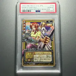 PSA10 Old One Piece Card Game Nami Gunfall System Combat 2004 BANDAI ONE PIECE C - Image 1