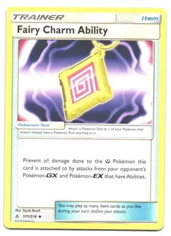 Fairy Charm Ability - 171/214 - Unbroken Bonds - Pokemon Card - NM - Image 1