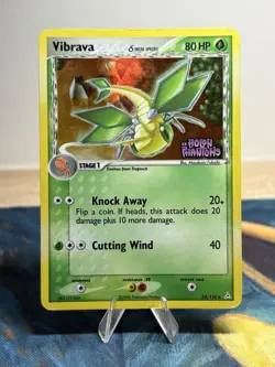 Vibrava 54/110 Delta Species Reverse Holo Stamped EX Holon Phantoms Pokemon Card - Image 1
