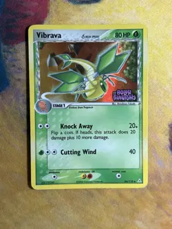 Vibrava 54/110 Delta Species Reverse Holo Stamped EX Holon Phantoms Pokemon Card - Image 2