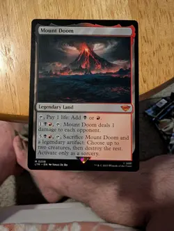 Mount Doom #258 Lord of the Rings LTR Magic: The Gathering Card - Image 1