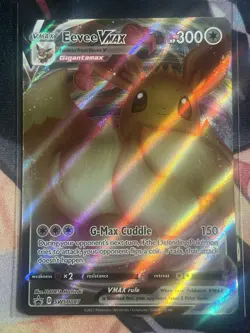 Eevee VMAX SWSH087 Black Star Promo Ultra Rare Holo Pokemon TCG Card NM - Image 1
