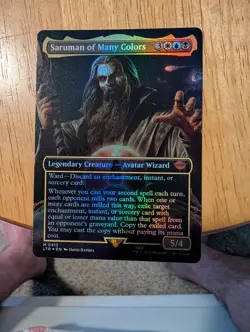 MTG Saruman of Many Colors (Borderless, Foil) #0412 - The Lord of the Rings - Image 1