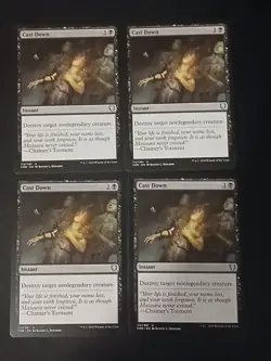 MTG Cast Down x4 Commander Legends Uncommon NM Playset - Image 1
