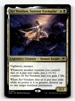 MTG - Syr Vondam, Sunstar Exemplar #231 - Edge of Eternities - Image 1
