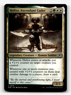 MTG - Haliya, Ascendant Cadet #218 - Edge of Eternities - Image 1