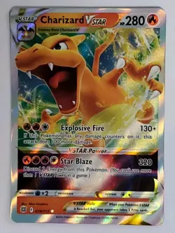 2022 Pokemon SWSH Brilliant Stars Charizard VSTAR Ultra Rare 018/172 #018 - Image 1