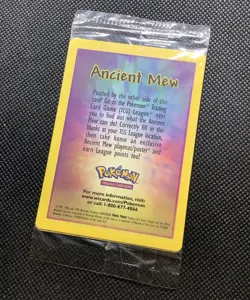 Ancient Mew Pokemon Card Movie Promo Factory SEALED Original 2000 Shiny/ Holo - Image 3