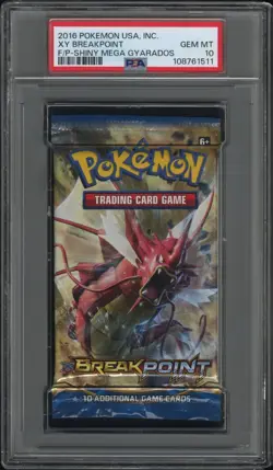 2016 POKEMON USA, INC. XY BREAKPOINT FOIL PACK FOIL PACK SHINY MEGA GYARADOS - Image 1