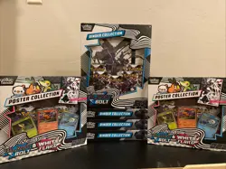 Pokemon Black Bolt Binder Collection x4 Unova Poster Collection x2 - Image 1
