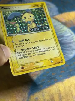 Minun 41/107 Reverse Holo Foil EX Deoxys Set Stamped 2005 Pokemon Card - Image 5