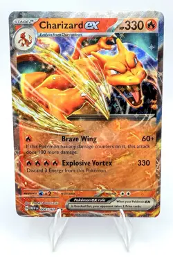 Charizard EX 006/165 Scarlet & Violet 151 Pokemon Near Mint Condition - Image 1