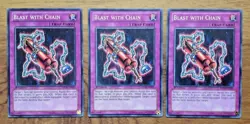 YuGiOh 3 x SDOK-EN035 Blast with Chain 1st Edition .Free Postage - Image 1