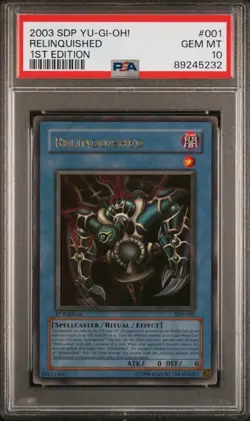 Relinquished *PSA 10* 1st Edition *SDP-001* Ultra Rare *2003* Vintage * Yugioh - Image 1