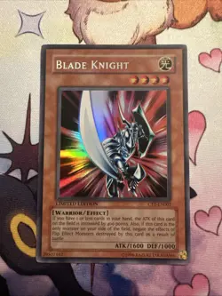 Blade Knight CT1-EN002 - Yugioh TCG - Super Holo Error Misprint - LP - Image 1